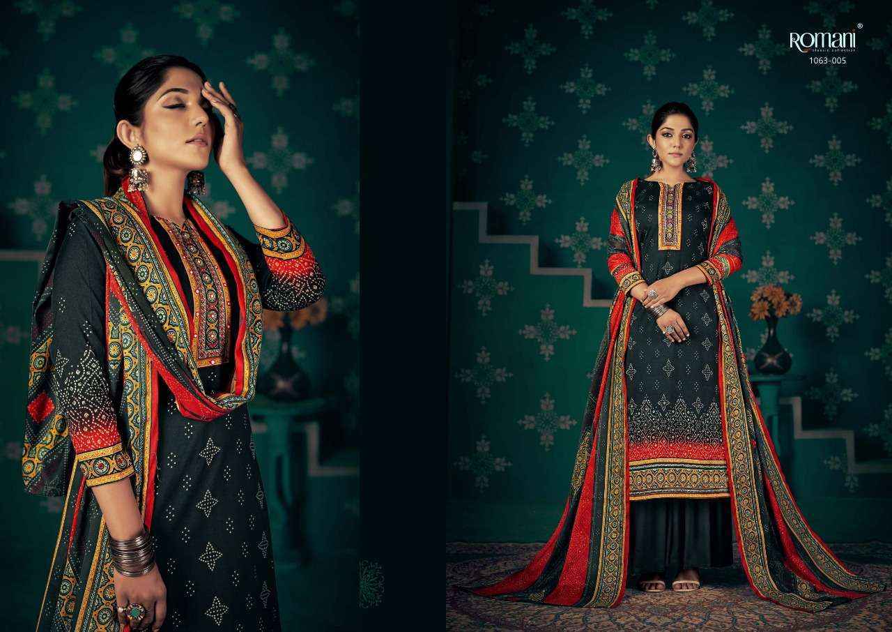 Romani Noori Pashmina Dress Material 10 pcs Catalogue