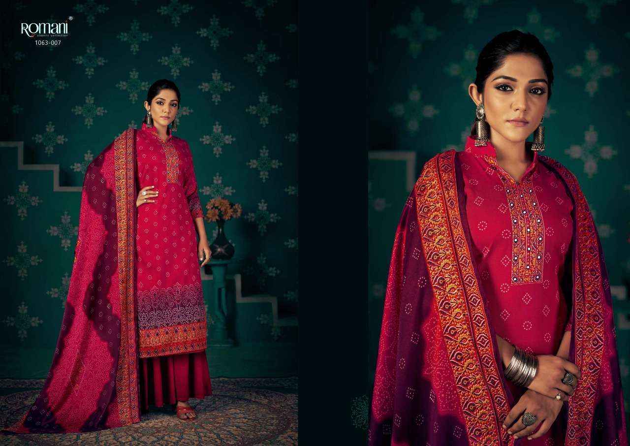 Romani Noori Pashmina Dress Material 10 pcs Catalogue