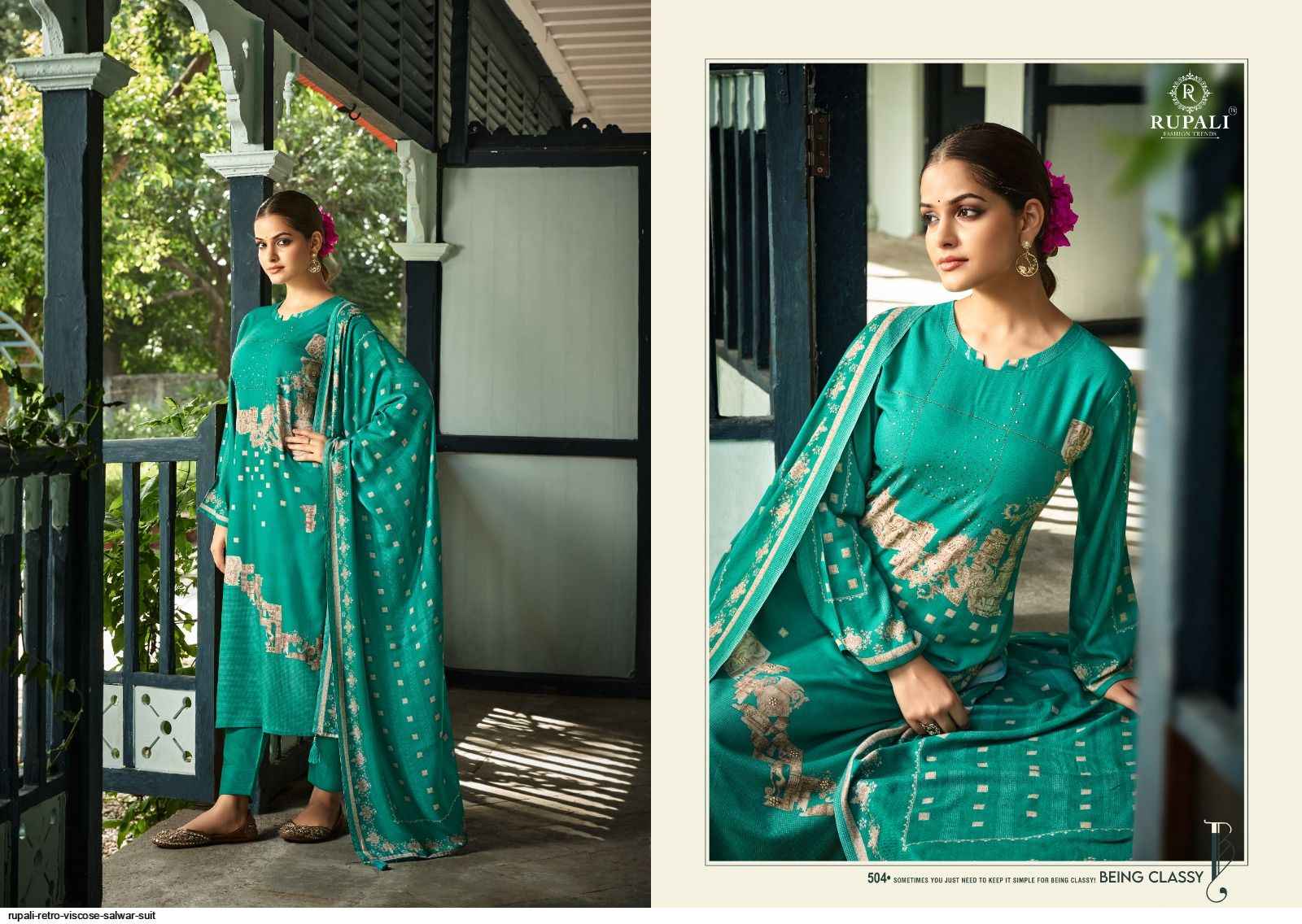 Rupali Fashion Retro Viscouse Pashmina Dress Material 6 pcs Catalogue