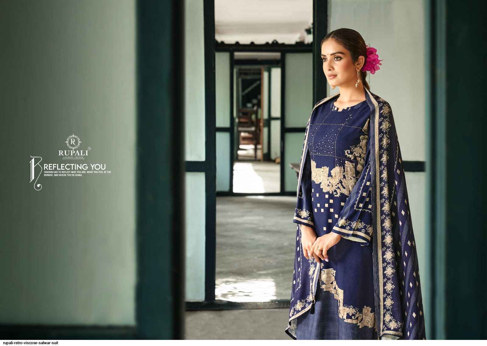 Rupali Fashion Retro Viscouse Pashmina Dress Material 6 pcs Catalogue