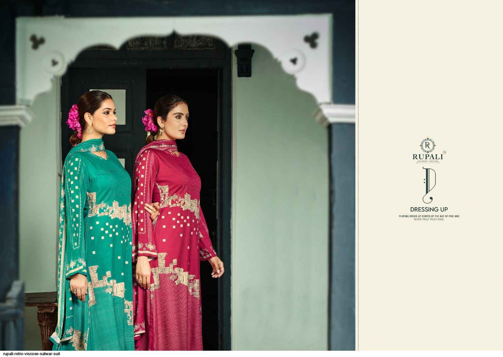 Rupali Fashion Retro Viscouse Pashmina Dress Material 6 pcs Catalogue