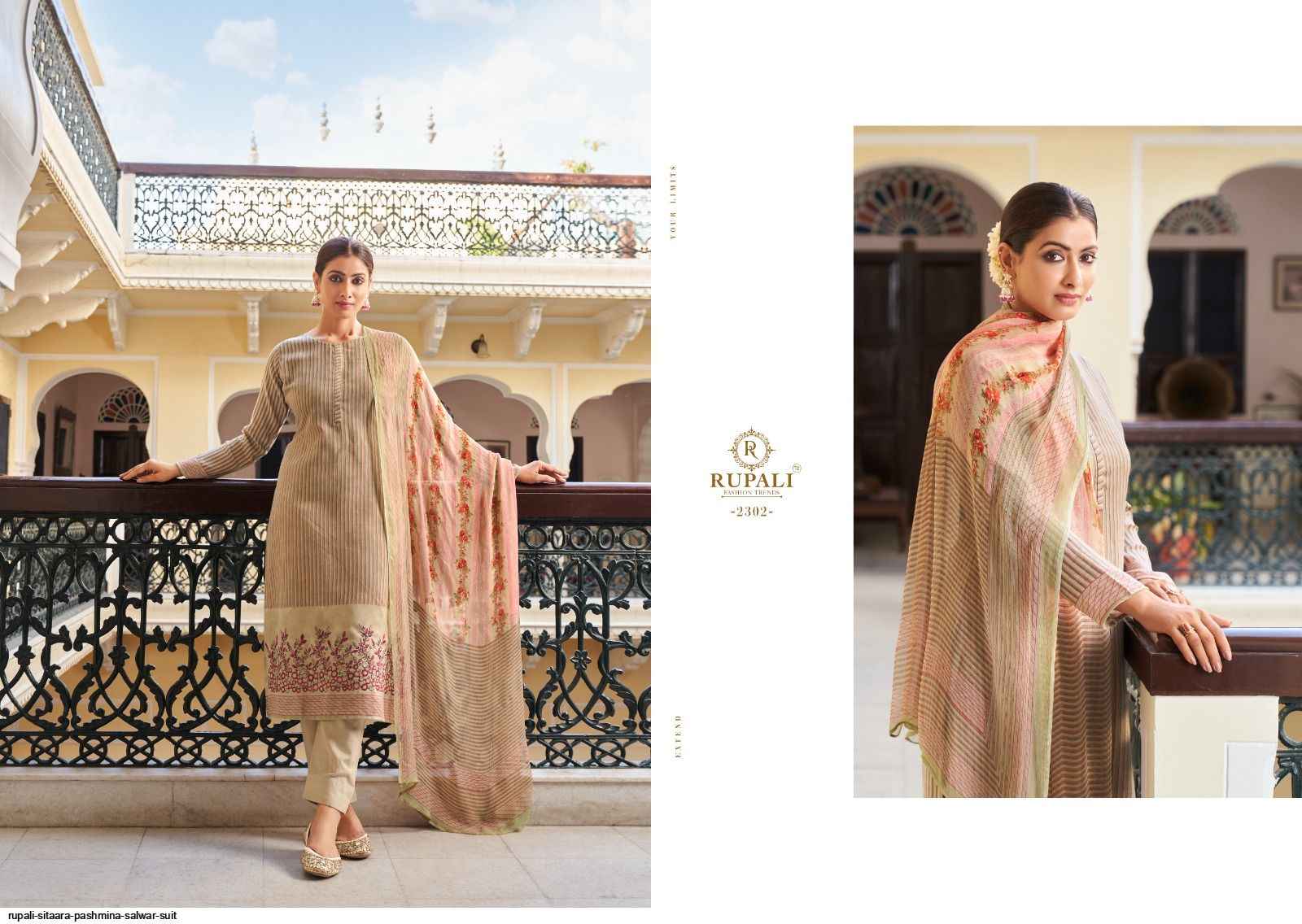 Rupali Fashion Sitaara Pashmina Dress Material 6 pcs Catalogue