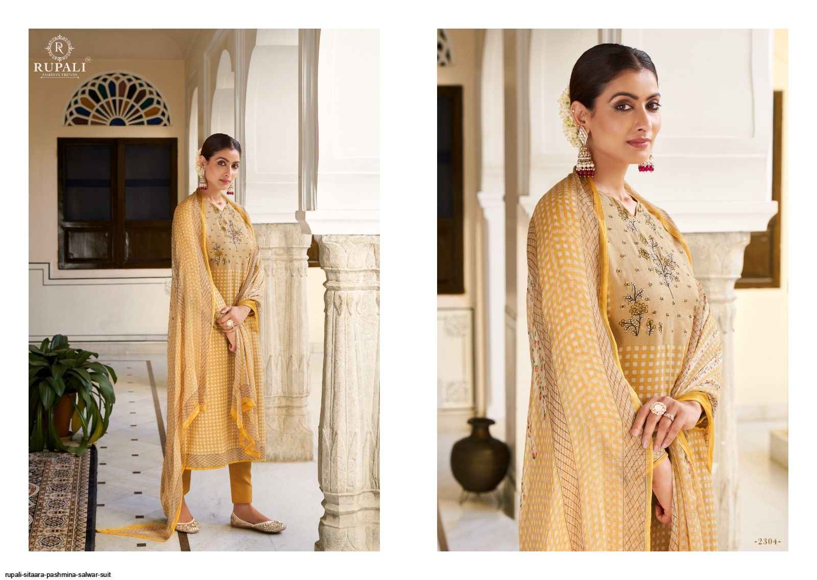 Rupali Fashion Sitaara Pashmina Dress Material 6 pcs Catalogue