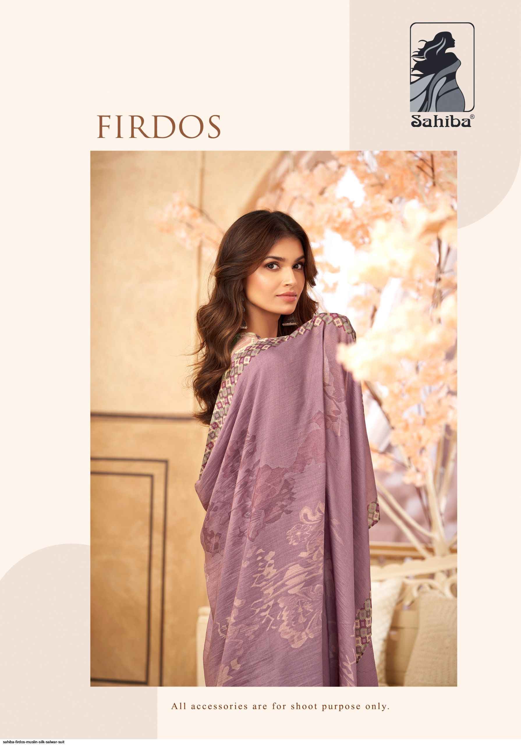 Sahiba Firdos Musline Silk Dress 4 pcs Catalogue
