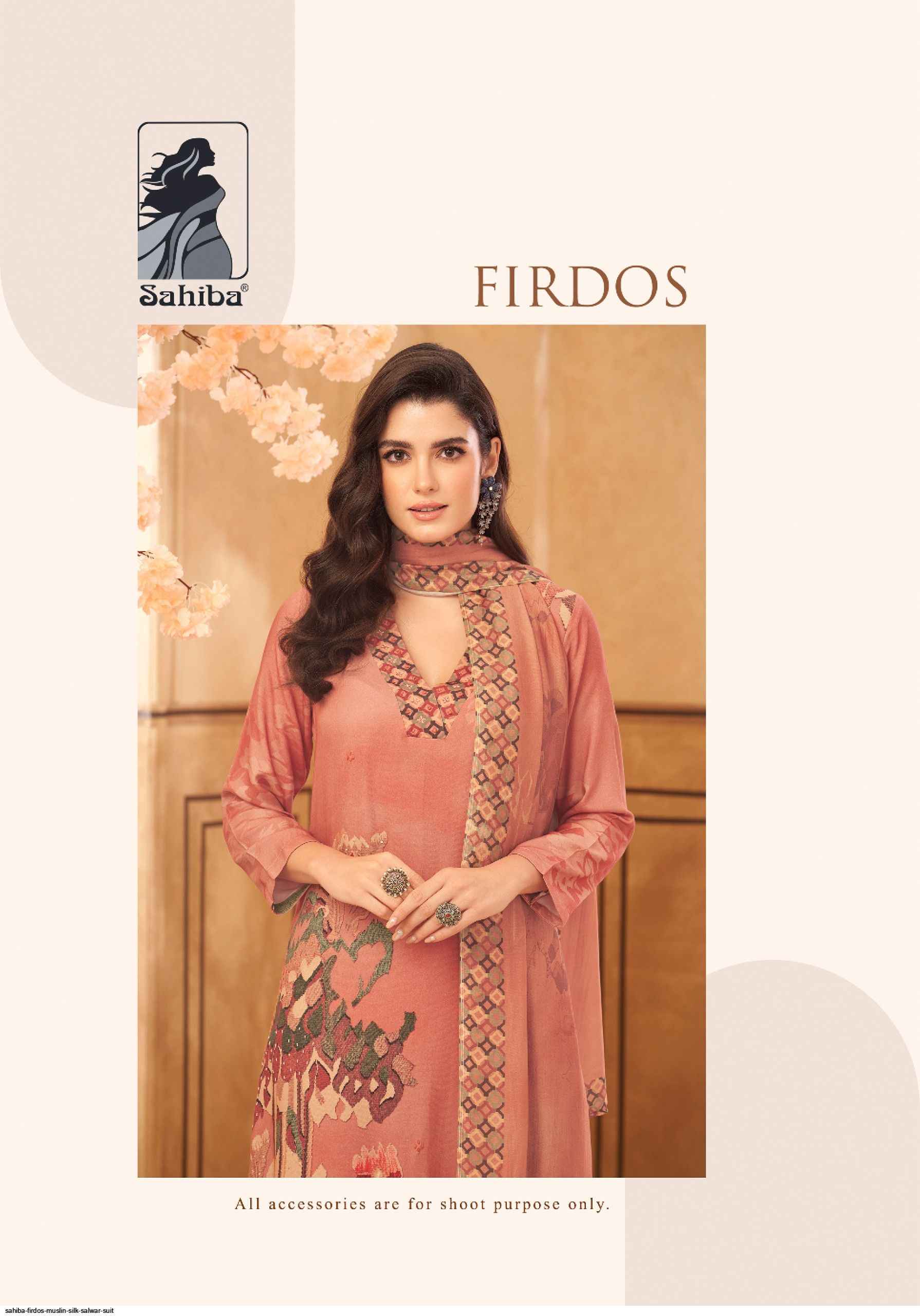 Sahiba Firdos Musline Silk Dress 4 pcs Catalogue