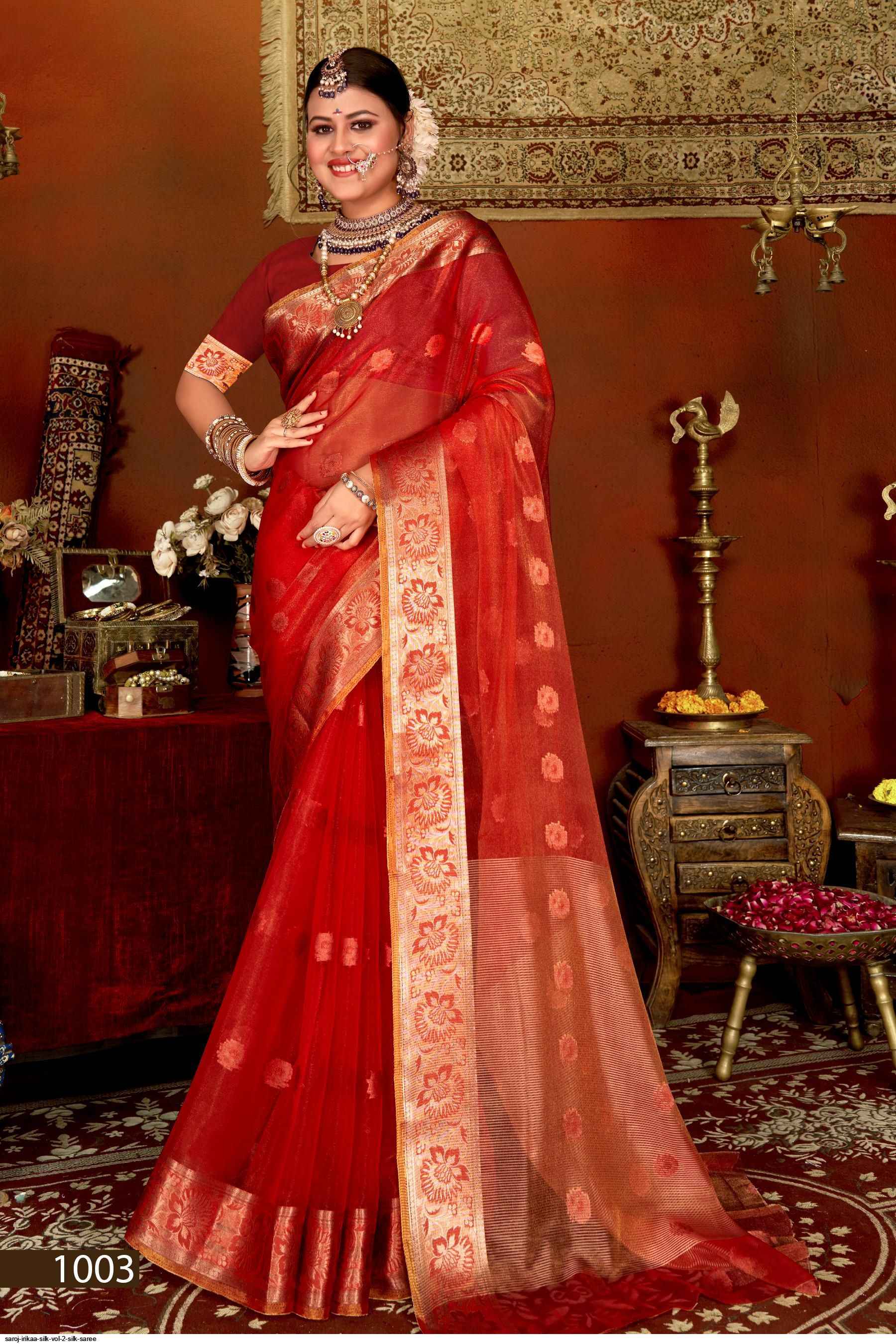 Saroj Irikaa Silk Vol 2 Silk Saree 6 pcs Catalogue