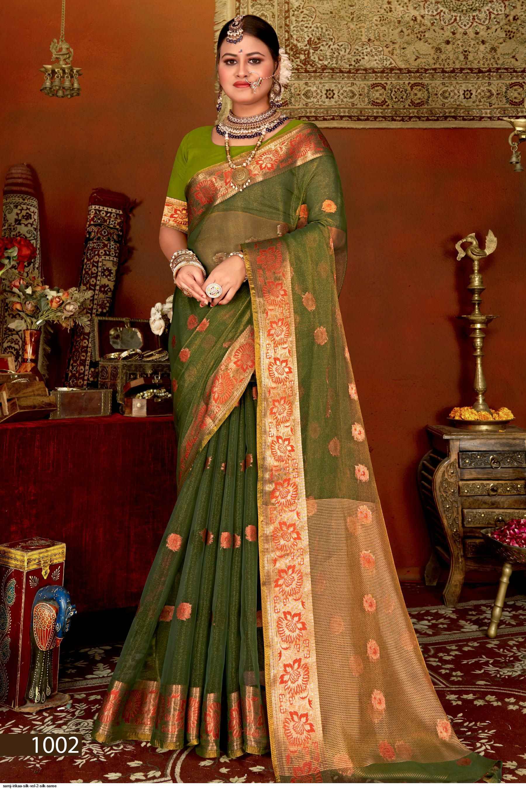 Saroj Irikaa Silk Vol 2 Silk Saree 6 pcs Catalogue