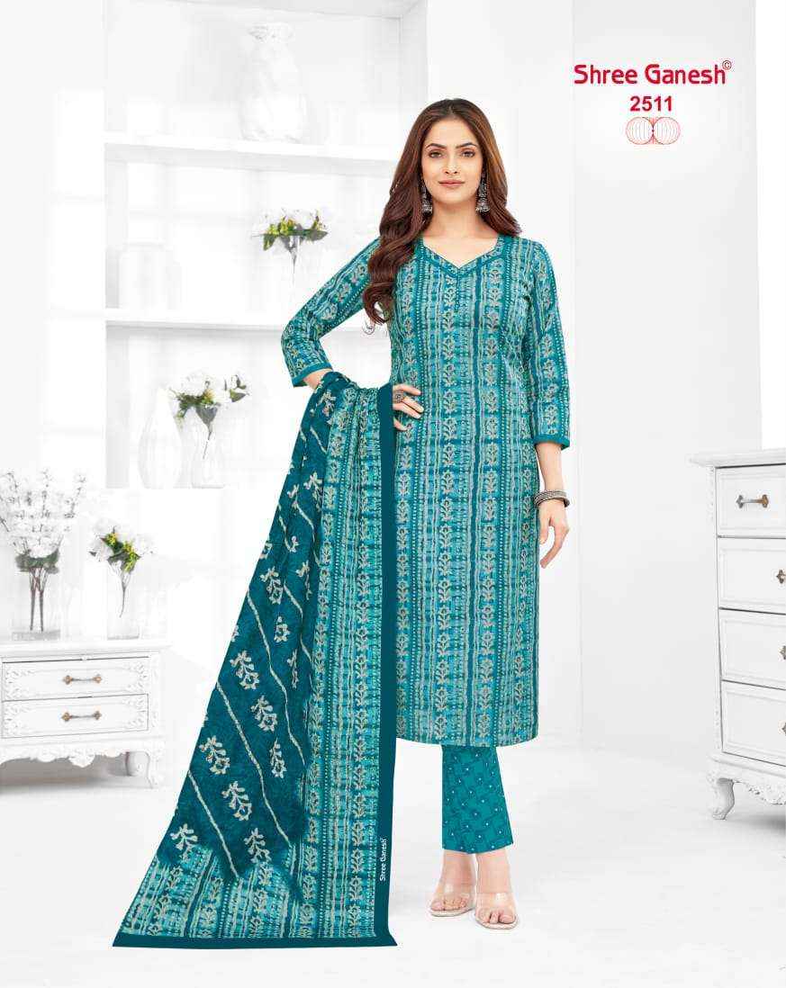 Shree Ganesh Samaiyra Vol 15 Cotton Dress Material 20 pcs catalog