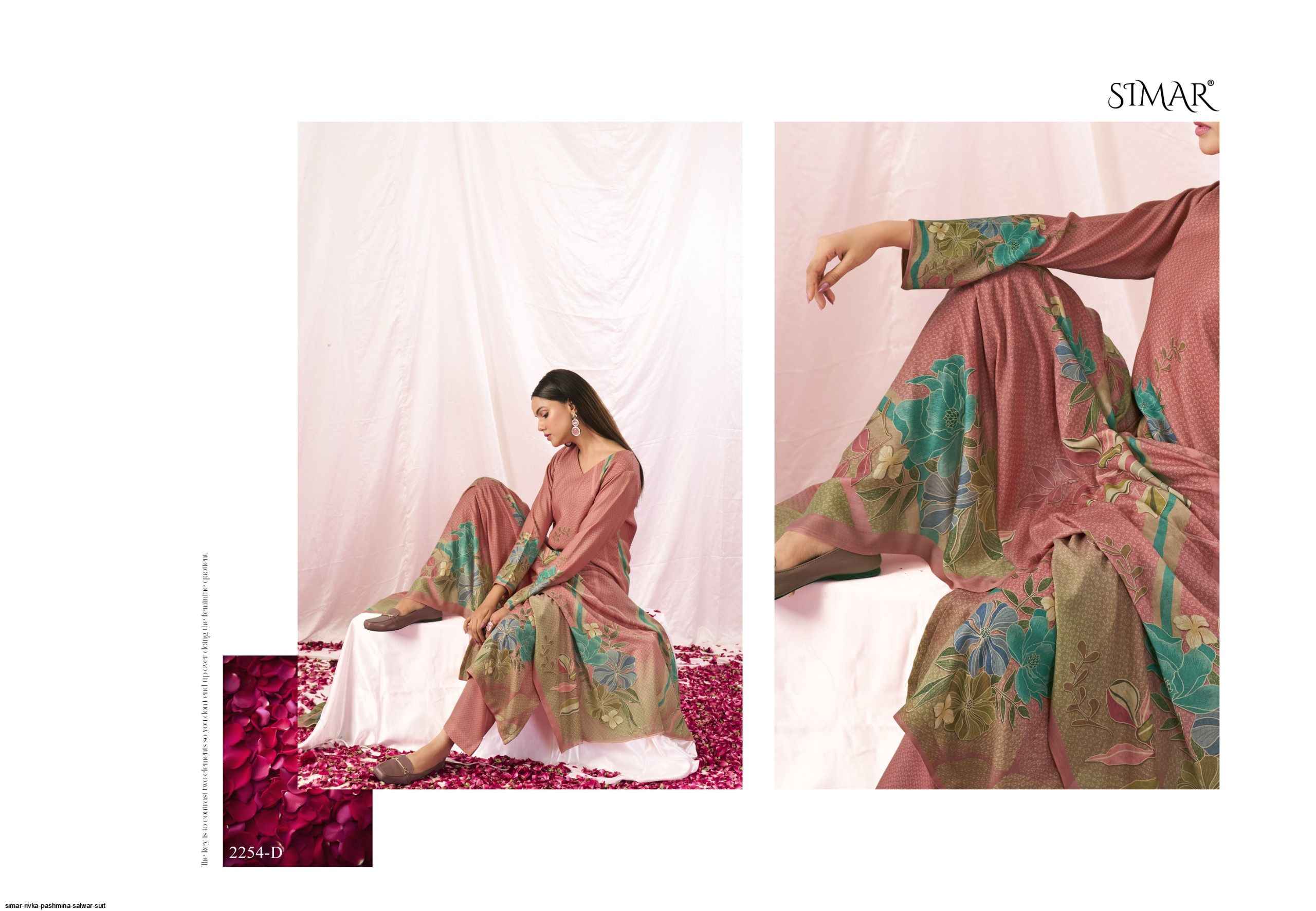 Simar Rivka Pashmina Dress Material 4 pcs Catalogue