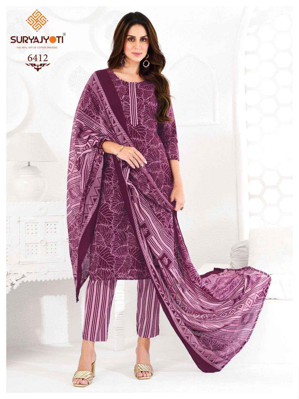 Suryajyoti Trendy Cotton Vol 64 Cotton Dress Material Suryajyoti Ladies  Dresses
