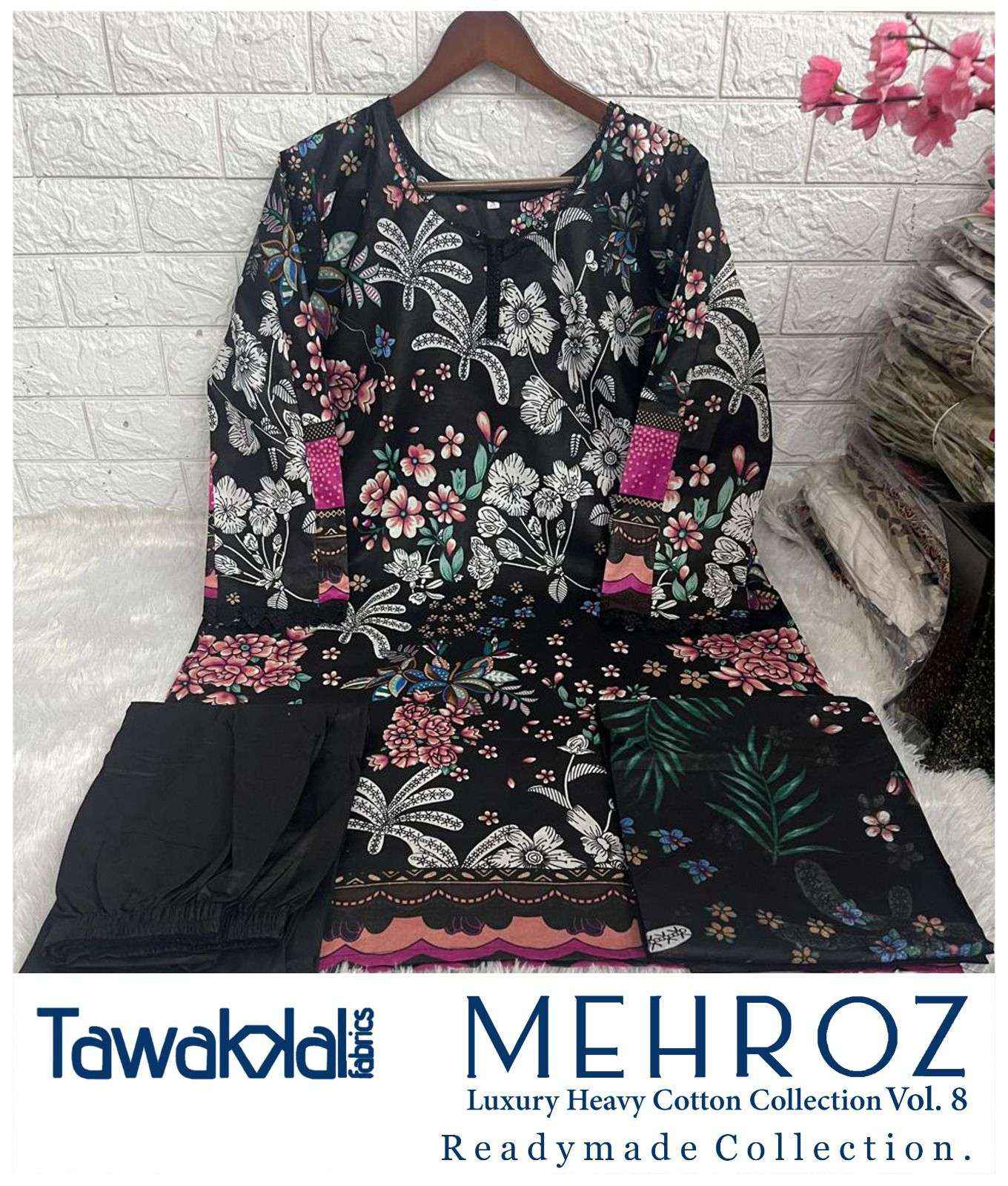 Tawakkal Mehroz Luxury Heavy Cotton Collection Vol 8 Readymade Cotton Dress 10 pcs Catalogue