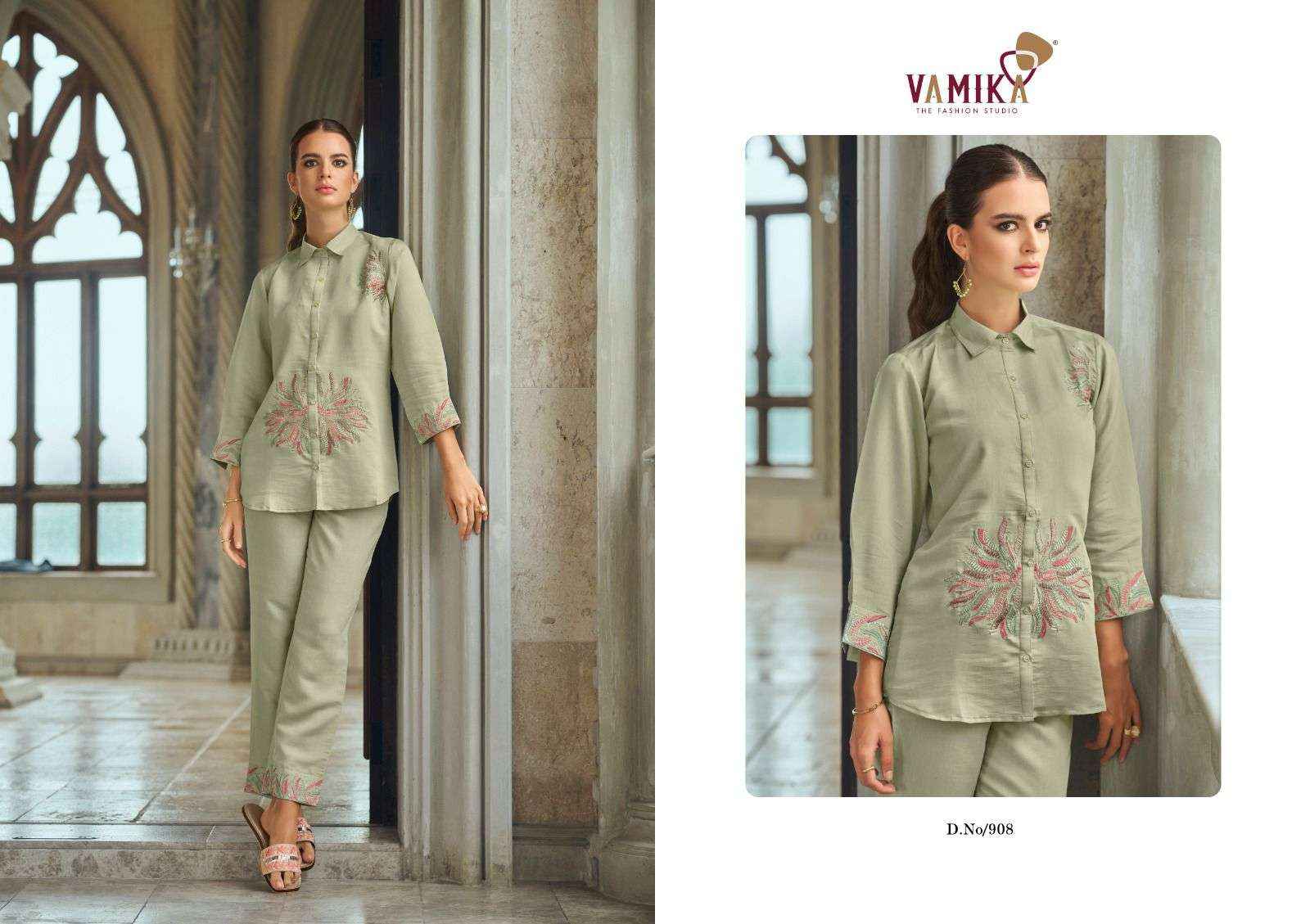 Vamika Aleena Vol 2 Viscouse Co ord Set 4 pcs Catalogue