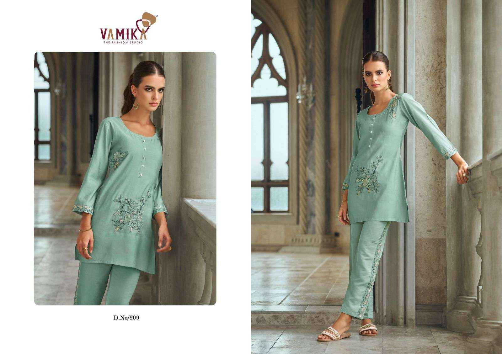 Vamika Aleena Vol 2 Viscouse Co ord Set 4 pcs Catalogue
