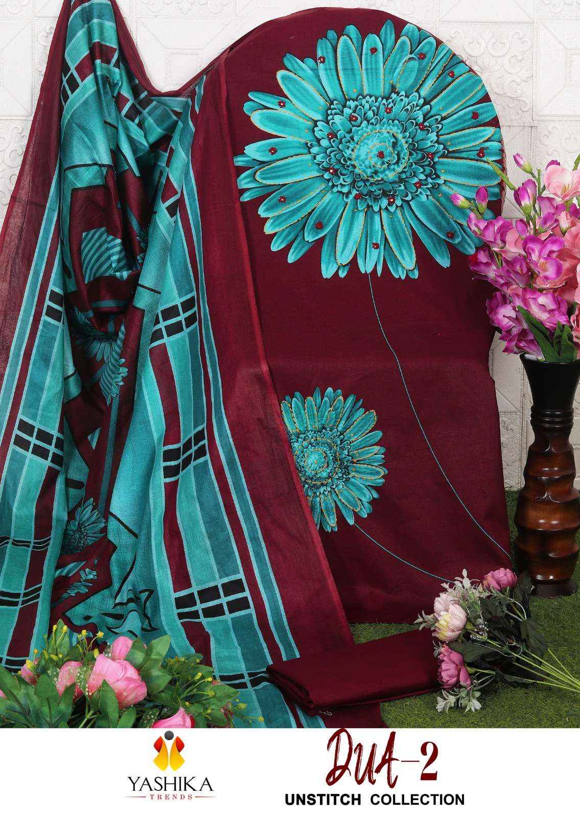 Yashika Trends Dua Vol 2 Cotton Dress Material 8 pcs Catalogue