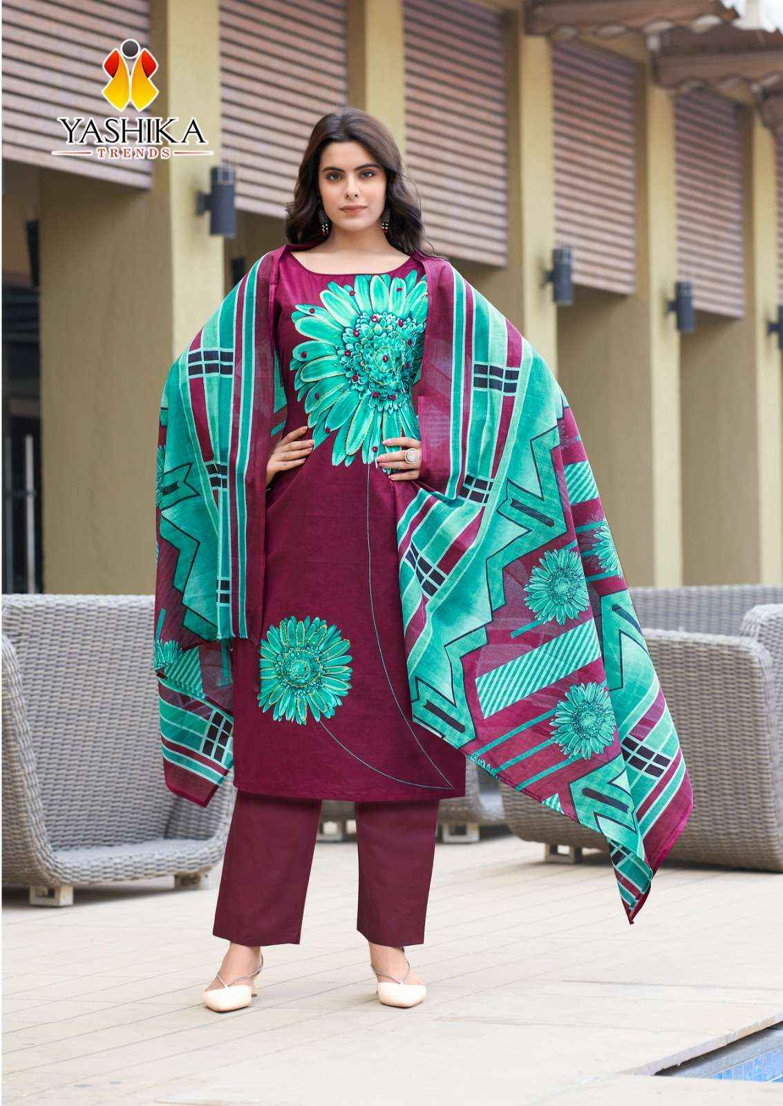 Yashika Trends Dua Vol 2 Cotton Dress Material 8 pcs Catalogue