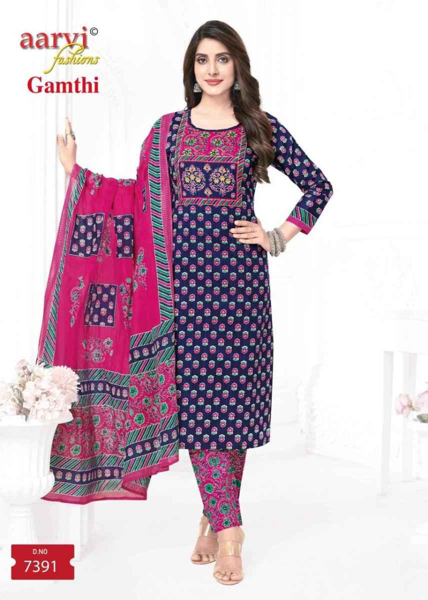 Aarvi Fashion Gamthi Vol 7 Radymade Cotton Dress 8 pcs Catalogue