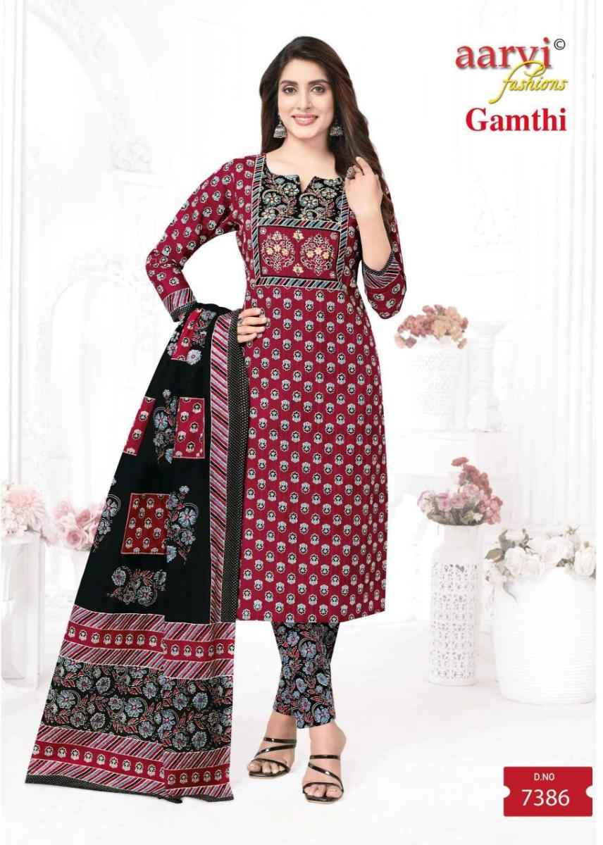 Aarvi Fashion Gamthi Vol 7 Radymade Cotton Dress 8 pcs Catalogue