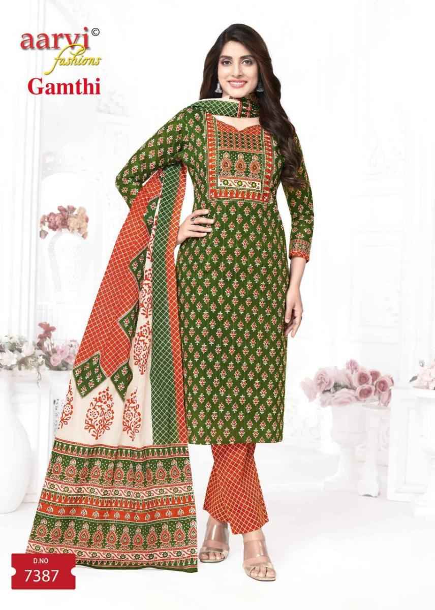Aarvi Fashion Gamthi Vol 7 Radymade Cotton Dress 8 pcs Catalogue