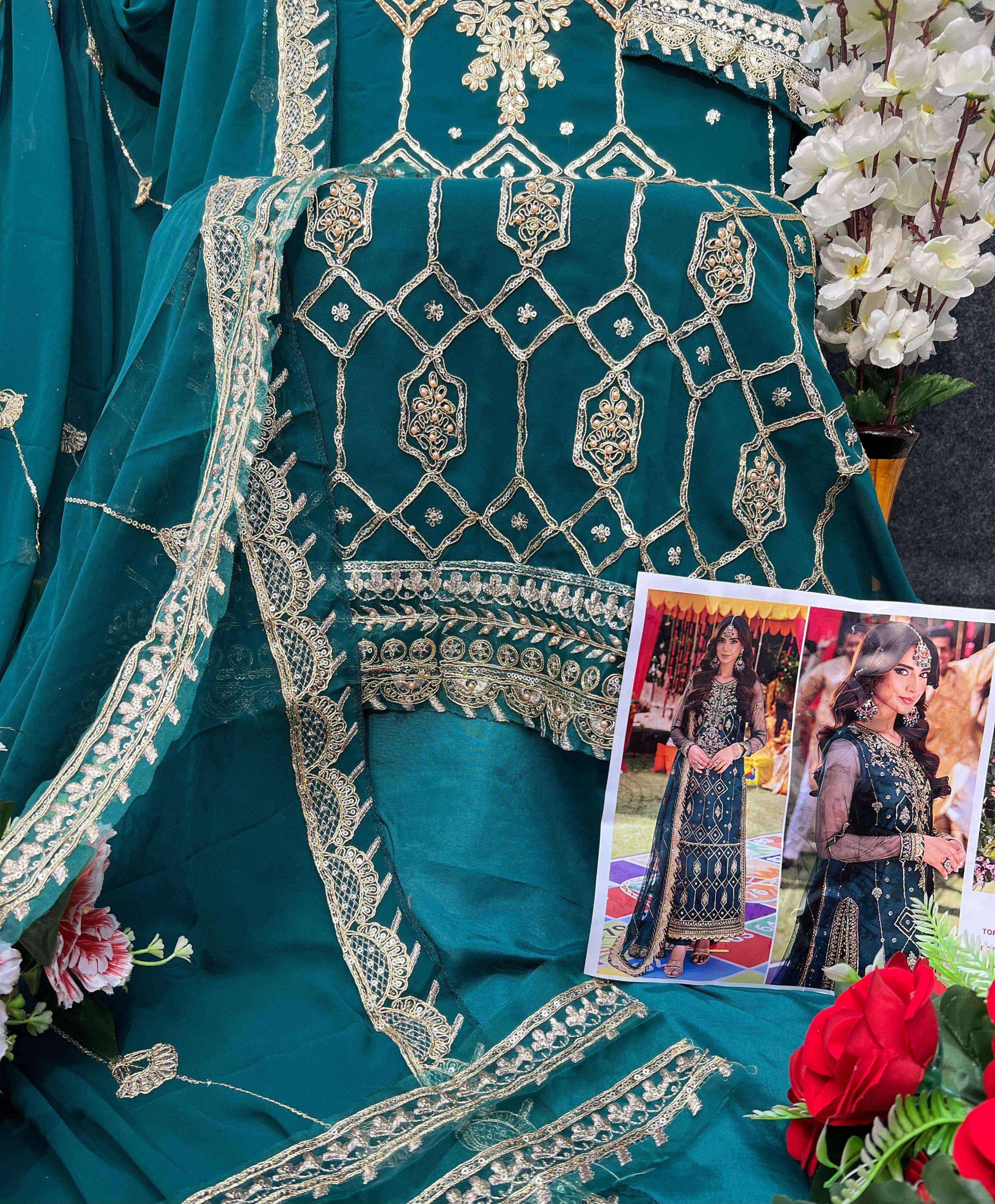 Al Khushbu Zahra Rubab Vol 3 Georgette Dress Material 3 pcs Catalogue