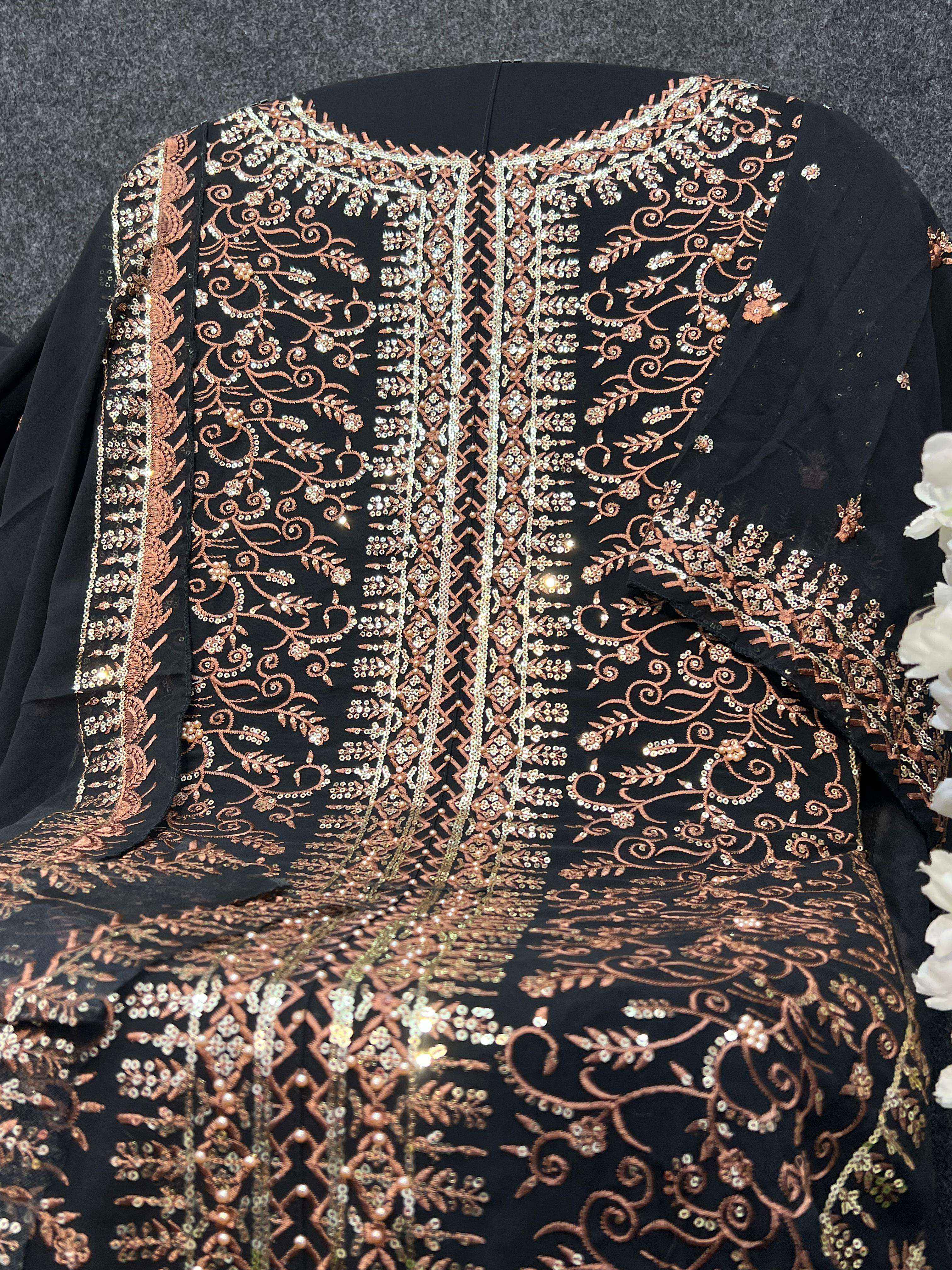 Al Khushbu Zahra Rubab Vol 3 Georgette Dress Material 3 pcs Catalogue