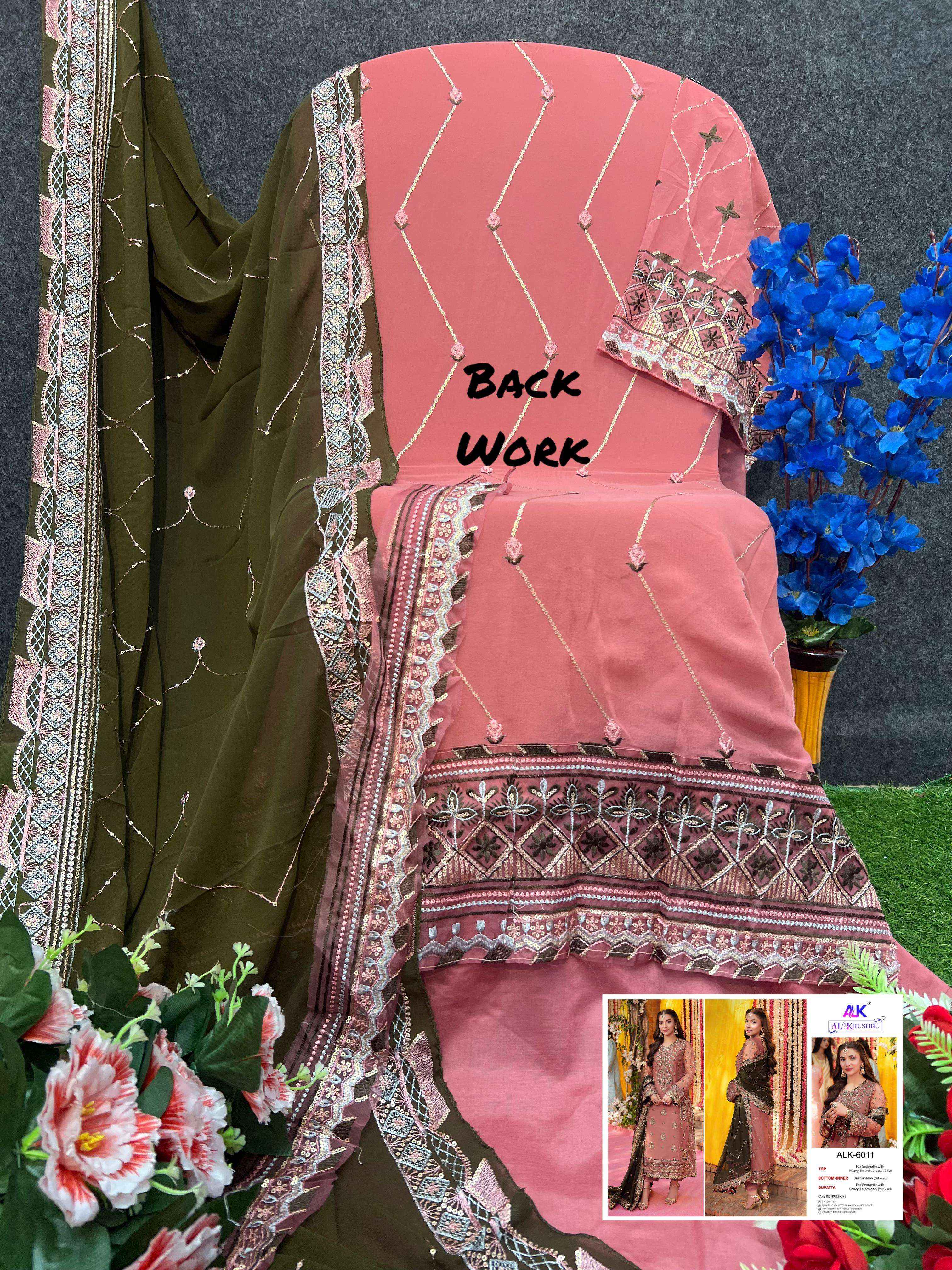 Al Khushbu Zahra Rubab Vol 3 Georgette Dress Material 3 pcs Catalogue