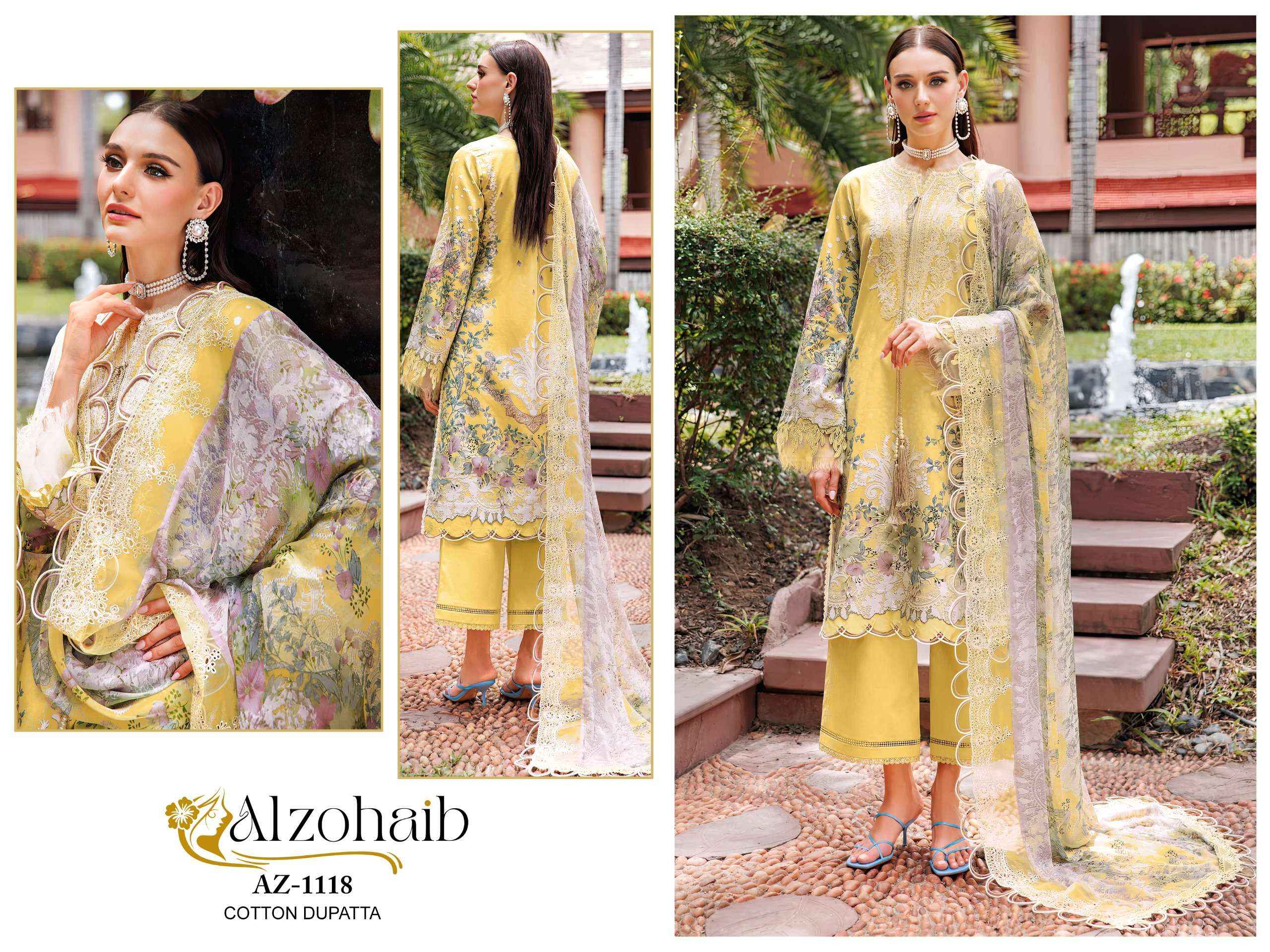 Al Zohaib M Basic Cotton Dress Material 4 pcs Catalogue