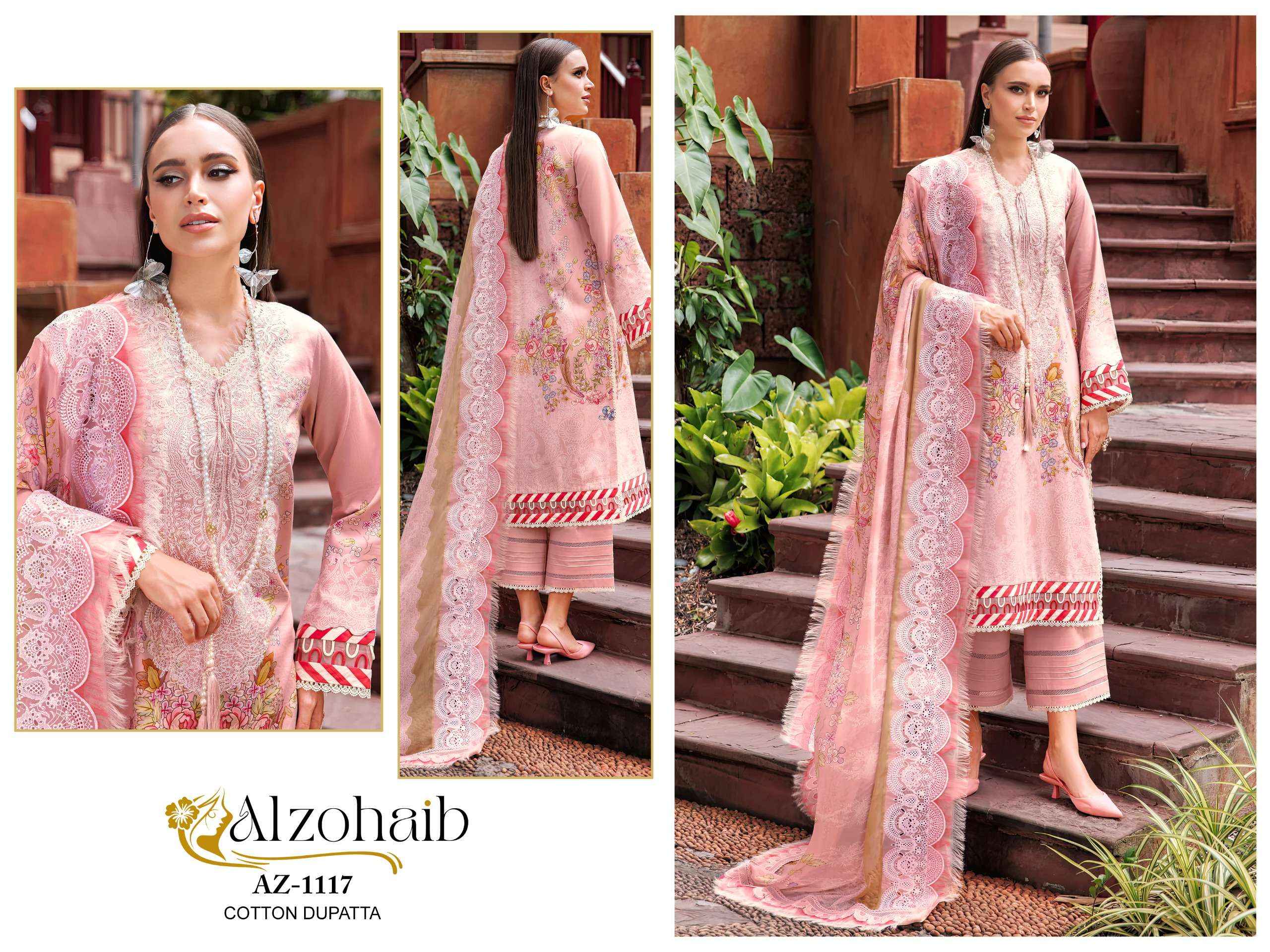 Al Zohaib M Basic Cotton Dress Material 4 pcs Catalogue