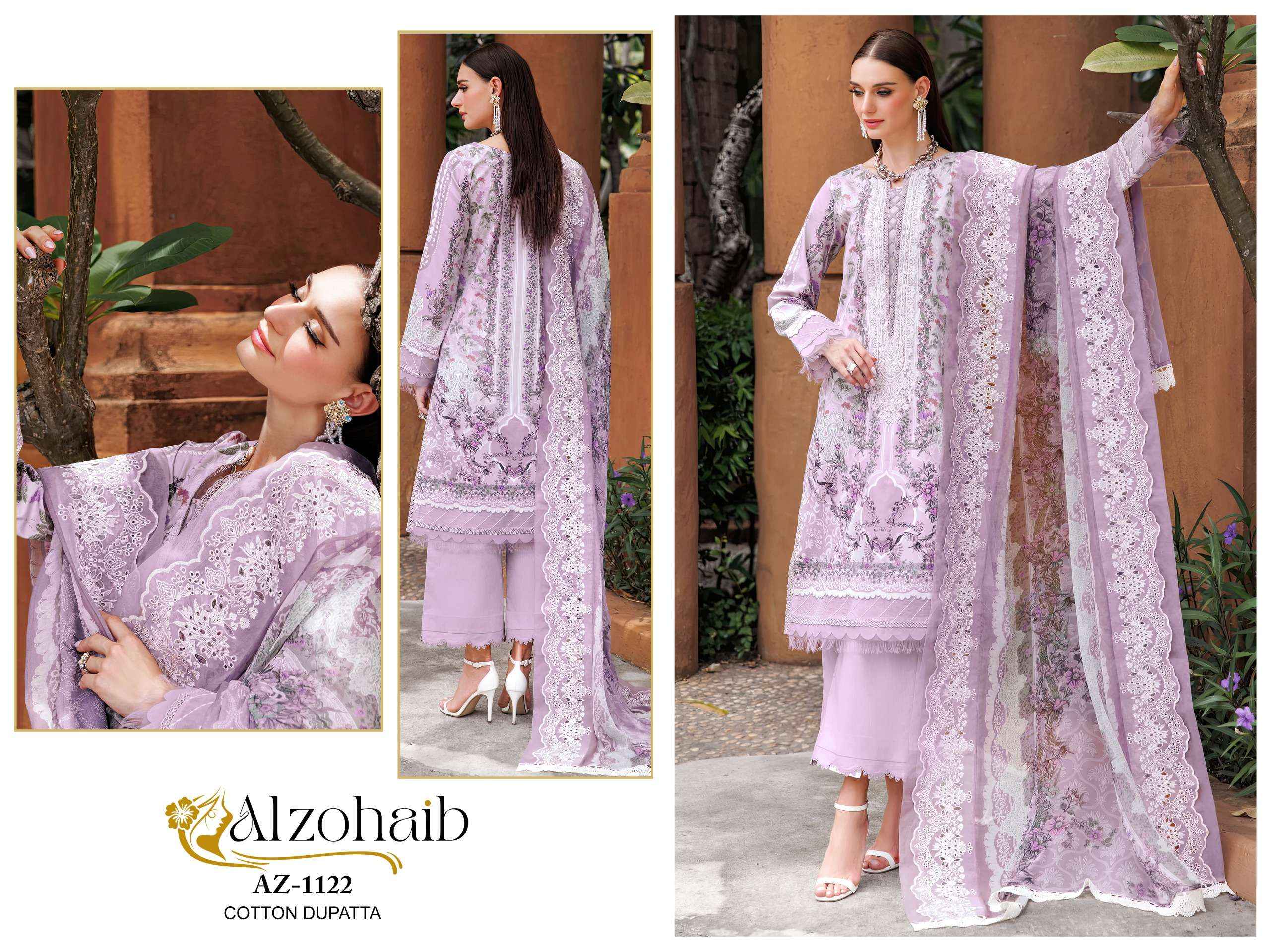 Al Zohaib M Basic Cotton Dress Material 4 pcs Catalogue