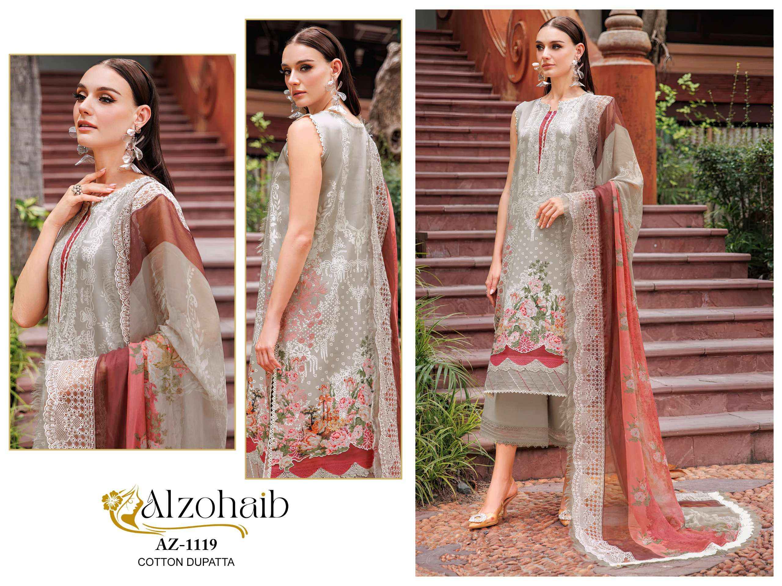 Al Zohaib M Basic Cotton Dress Material 4 pcs Catalogue