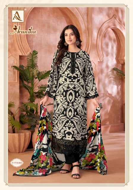 Alok Arunika Cambric Cotton Dress Material 6 pcs Catalogue