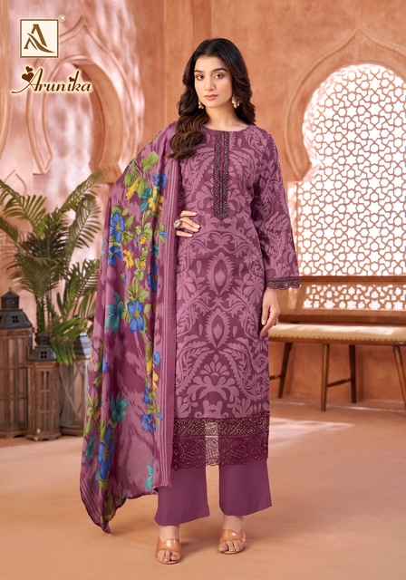 Alok Arunika Cambric Cotton Dress Material 6 pcs Catalogue