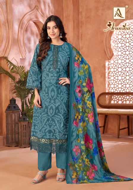 Alok Arunika Cambric Cotton Dress Material 6 pcs Catalogue