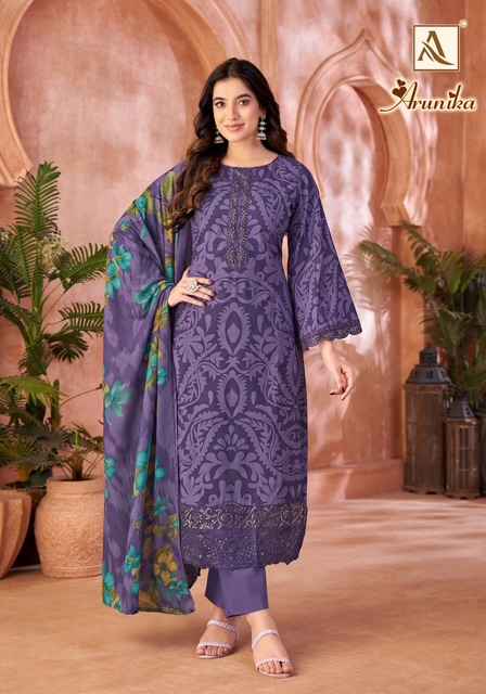 Alok Arunika Cambric Cotton Dress Material 6 pcs Catalogue