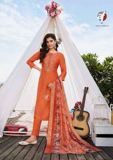 Anju Fabrics Ghunghat Vol 12 Readymade Silk Dress 6 pcs Catalogue