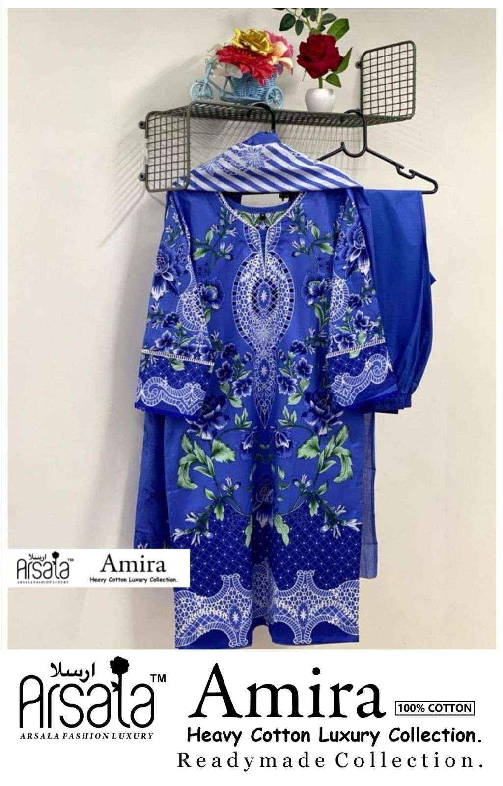 Arsala Fashion Amira Readymade Collection Readymade Cotton Dress 6 pcs Catalogue