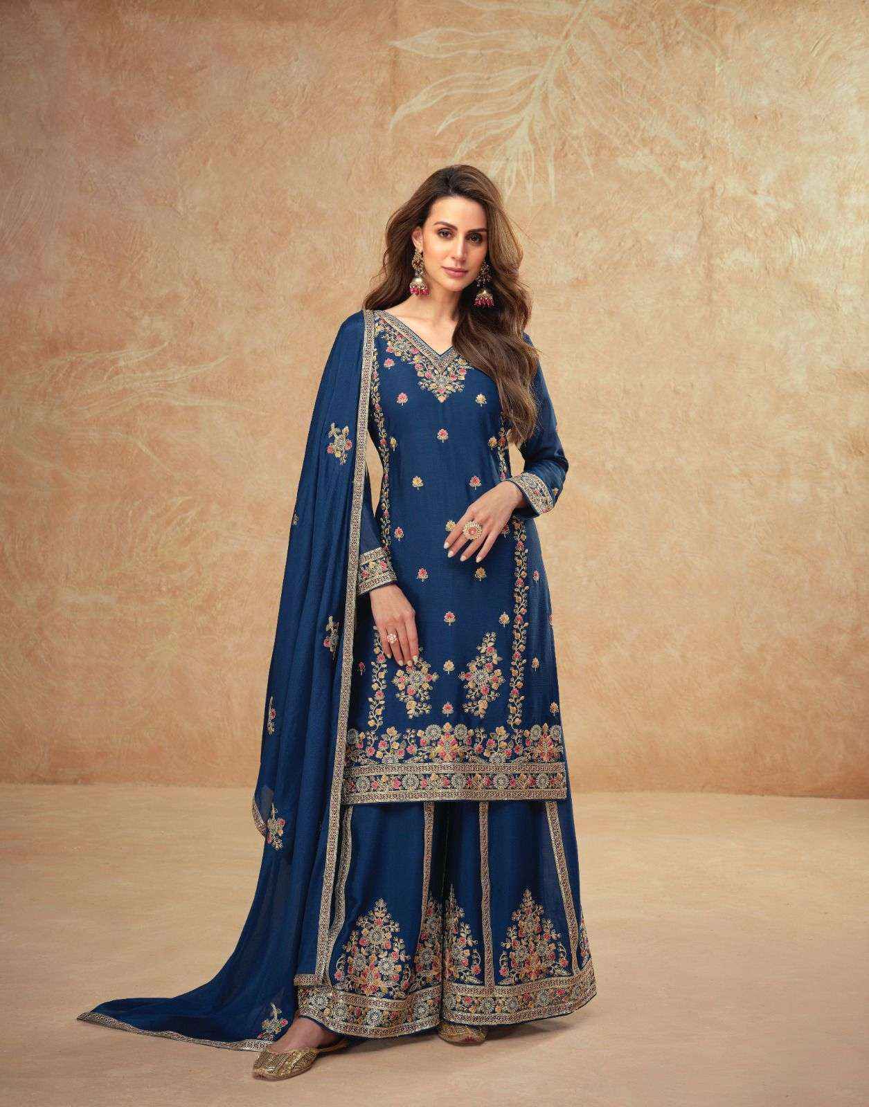 Ashirwad Guzarish Readymade Chinon Silk Dress 3 pcs Catalogue