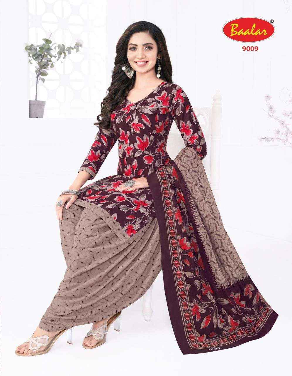 Baalar Cristal Patiyala Vol 9 Cotton Dress Material 15 pcs Catalogue