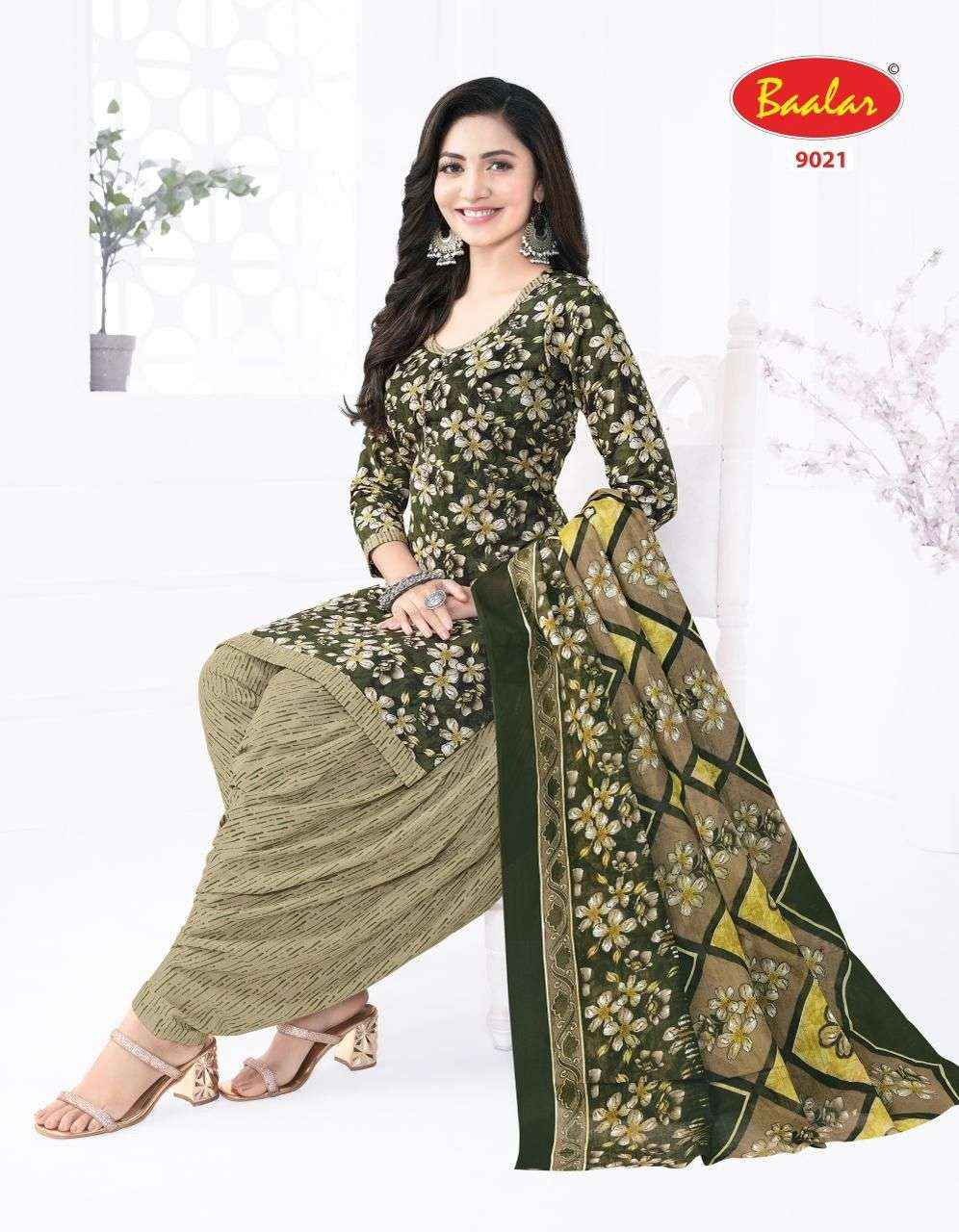 Baalar Cristal Patiyala Vol 9 Cotton Dress Material 15 pcs Catalogue