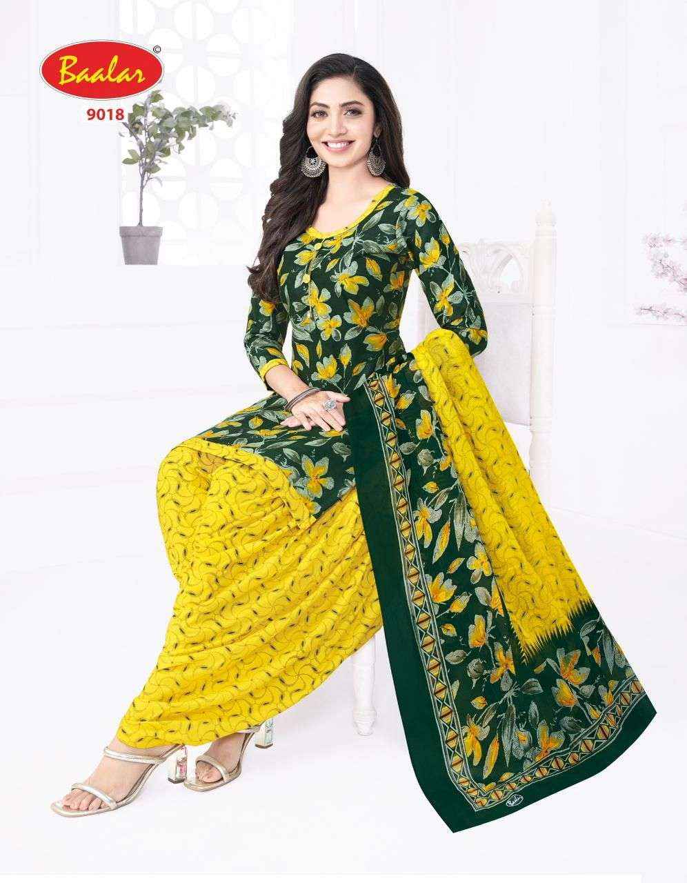 Baalar Cristal Patiyala Vol 9 Cotton Dress Material 15 pcs Catalogue