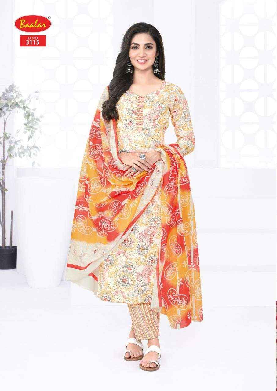 Baalar Kashmir Cotton Vol 3 Cotton Dress Material 12 pcs Catalogue