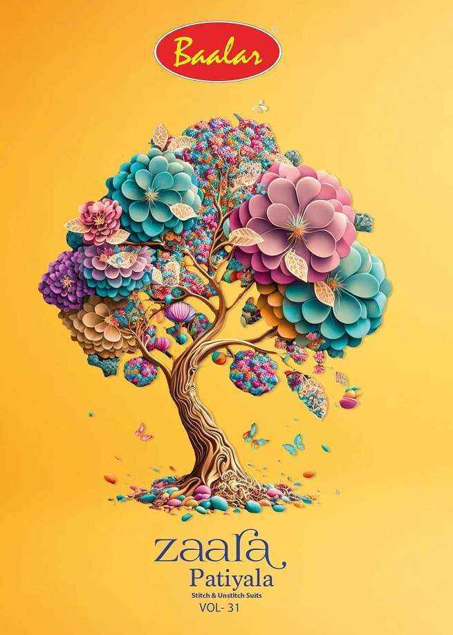 Baalar Zaara Patiyala Vol 31 Cotton Dress Material 18 pcs Catalogue