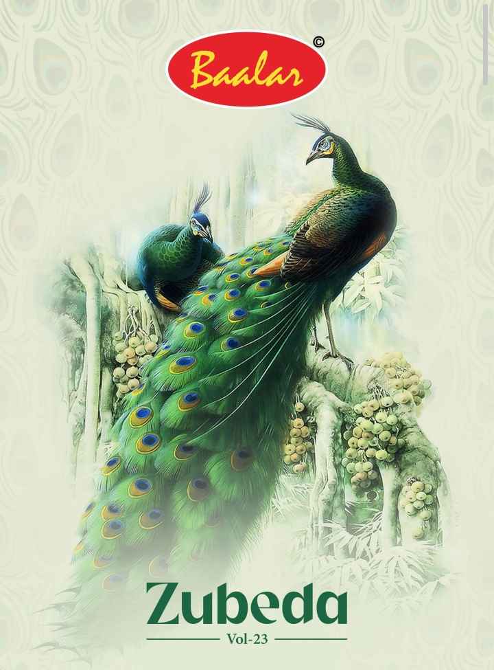 Baalar Zubeda Vol 23 Cotton Dress Material 15 pcs Catalogue