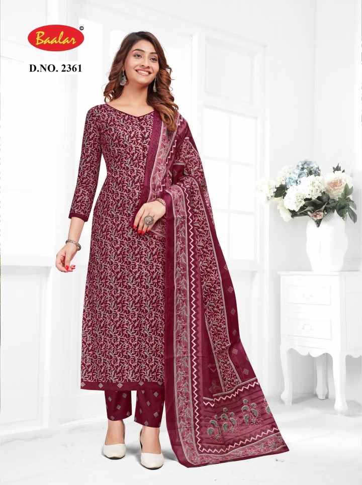 Baalar Zubeda Vol 23 Cotton Dress Material 15 pcs Catalogue