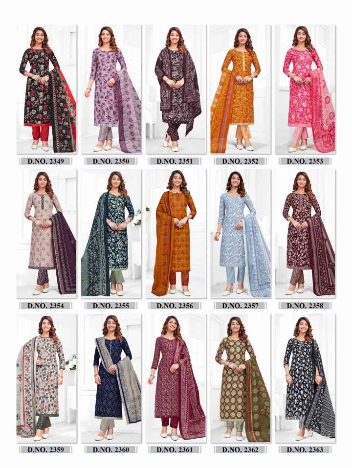 Baalar Zubeda Vol 23 Cotton Dress Material 15 pcs Catalogue