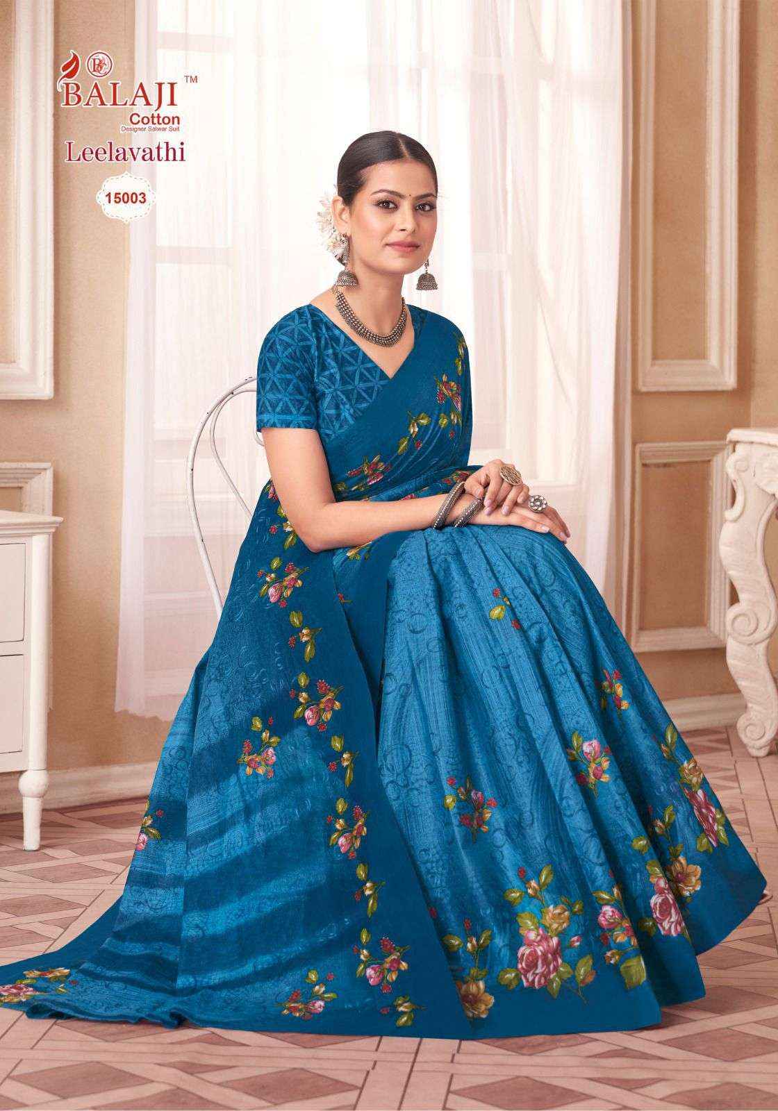 Balaji Leelavati Vol 15 Cotton Saree 20 pcs Catalogue