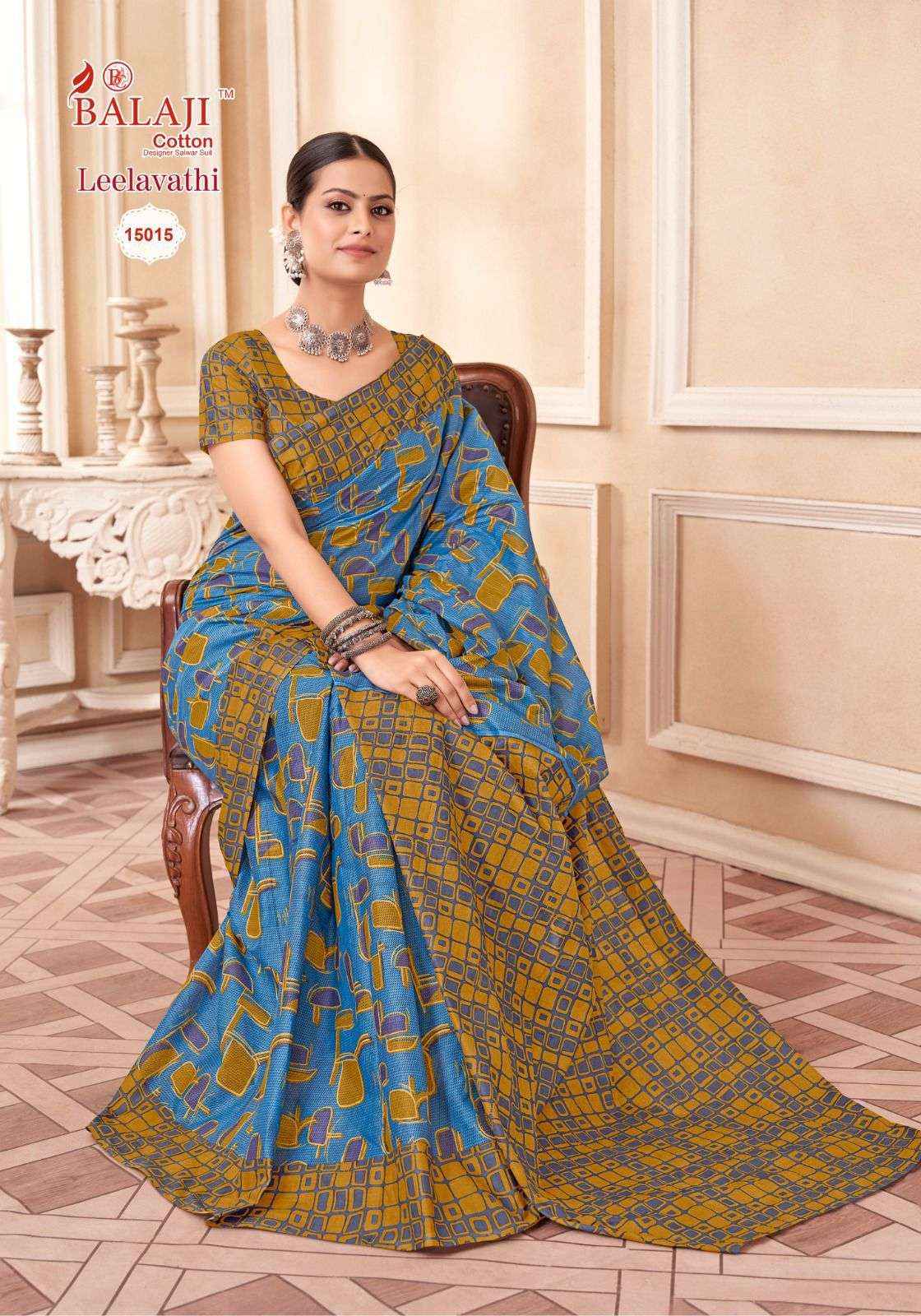 Balaji Leelavati Vol 15 Cotton Saree 20 pcs Catalogue