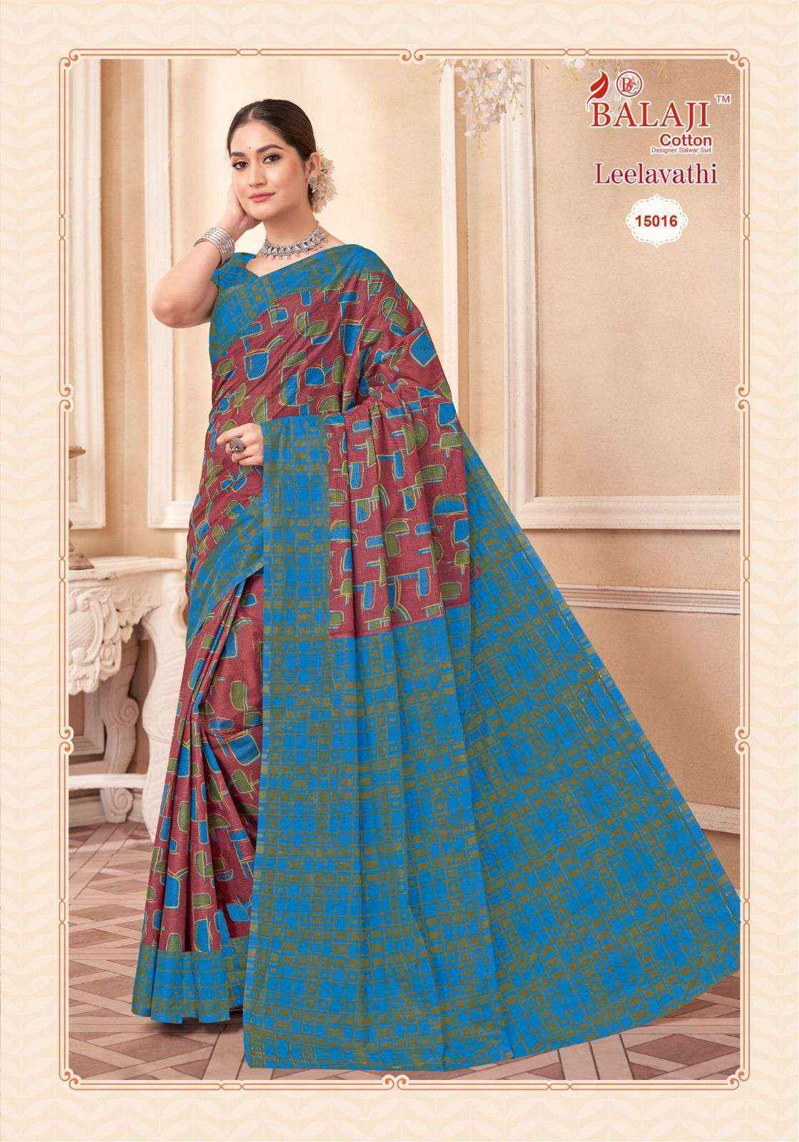 Balaji Leelavati Vol 15 Cotton Saree 20 pcs Catalogue