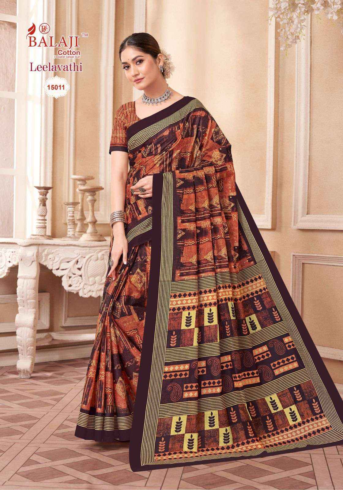 Balaji Leelavati Vol 15 Cotton Saree 20 pcs Catalogue