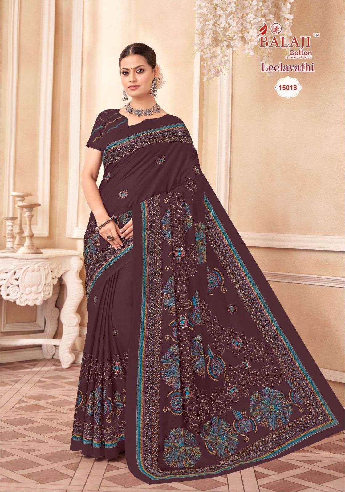 Balaji Leelavati Vol 15 Cotton Saree 20 pcs Catalogue