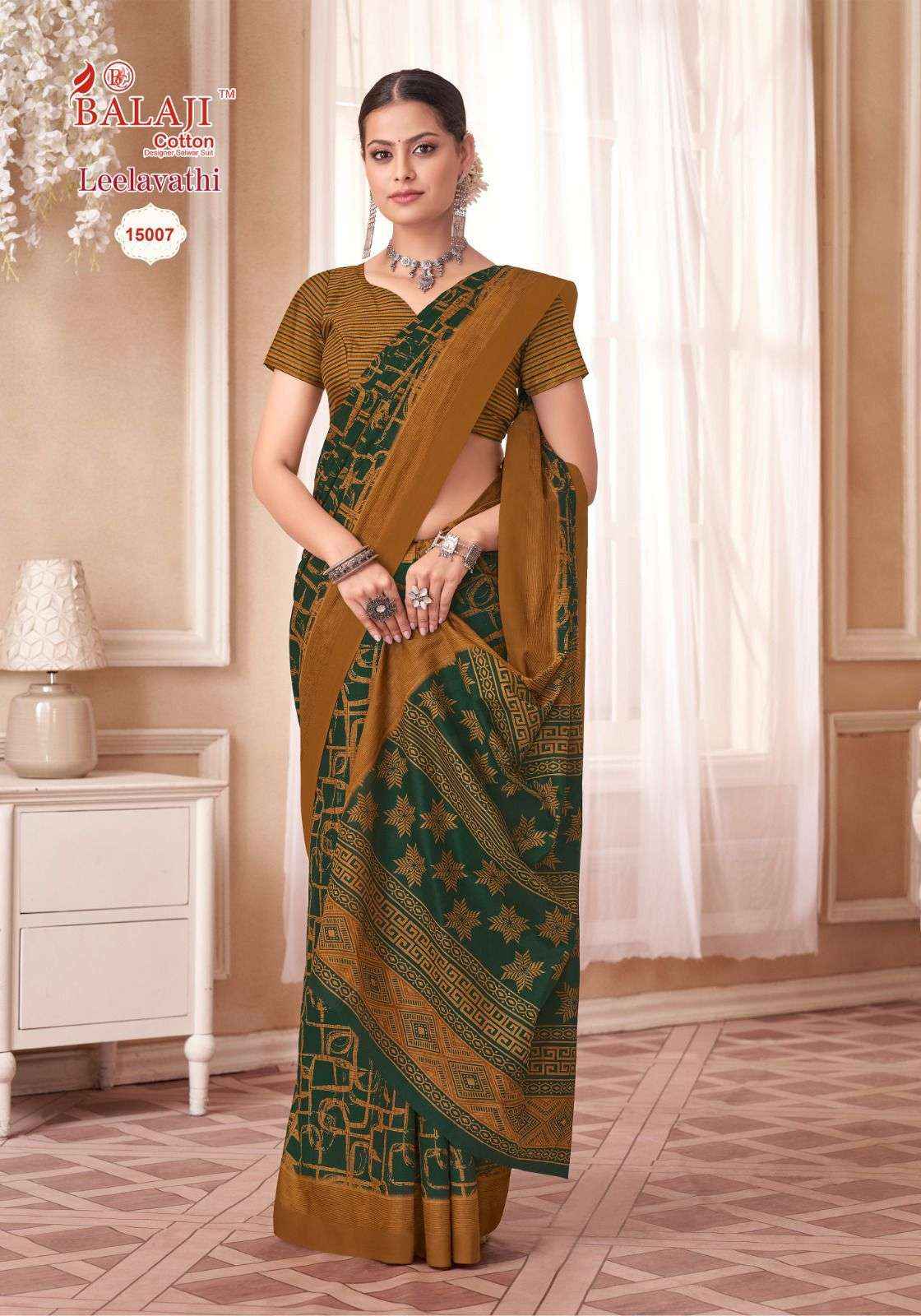Balaji Leelavati Vol 15 Cotton Saree 20 pcs Catalogue